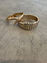 Load image into Gallery viewer, 1980's Gold Tone Cuffs