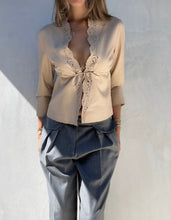 Load image into Gallery viewer, Rare Gucci Tom Ford Leather Blouse