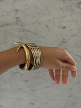 Load image into Gallery viewer, 1980's Gold Tone Cuffs