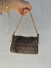 Load image into Gallery viewer, 1990’s Fendi Monogram Zucca Baguette Shoulder Bag