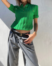 Load image into Gallery viewer, Vintage Celine Polo Knit Blouse