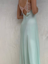 Load image into Gallery viewer, 1990's Sea Foam Lace Slip Dress