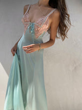Load image into Gallery viewer, 1990's Sea Foam Lace Slip Dress