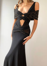 Load image into Gallery viewer, RARE Vintage Donna Karen Studed Cutout Gown