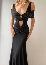 Load image into Gallery viewer, RARE Vintage Donna Karen Studed Cutout Gown