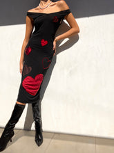 Load image into Gallery viewer, 1990s Moschino Heart & Sequin Dress