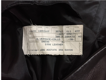 Load image into Gallery viewer, F/W 1998 Gianni Versace Runway Black Leather Long Gown