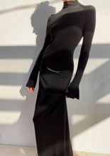 Load image into Gallery viewer, S/S 1998 Gucci by Tom Ford High Neck Black Bodystocking Maxi Dress