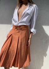 Load image into Gallery viewer, 1990's Dries Van Noten Twill Pleated A-Line Skirt Set