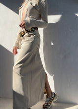 Load image into Gallery viewer, 90's Dries Van Noten Beige Denim Skirt