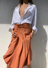 Load image into Gallery viewer, 1990's Dries Van Noten Twill Pleated A-Line Skirt Set