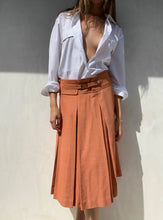 Load image into Gallery viewer, 1990's Dries Van Noten Twill Pleated A-Line Skirt Set