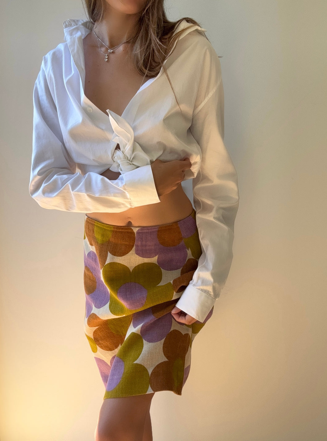 S/S 2003 Celine Floral Runway Skirt