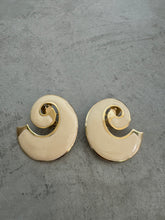 Load image into Gallery viewer, Vintage 1980s Large Abstract Earrings
