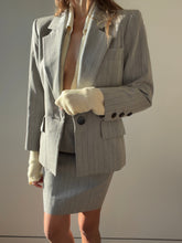 Load image into Gallery viewer, 1990s Yves Saint Laurent Grey Skirt Suit
