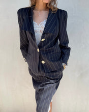 Load image into Gallery viewer, 1990s Valentino Pinstripe Skirt Suit
