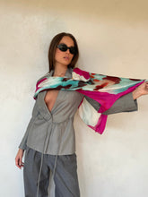 Load image into Gallery viewer, 1990s Emanuel Ungaro Paris Silk Flower Scarf
