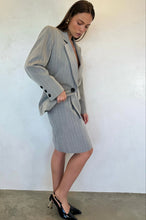 Load image into Gallery viewer, 1990s Yves Saint Laurent Grey Skirt Suit
