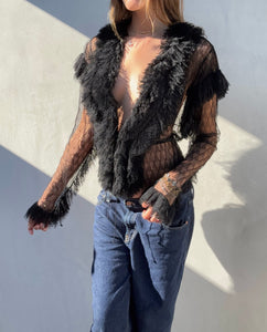 Early 2000s Alaïa Lace Top