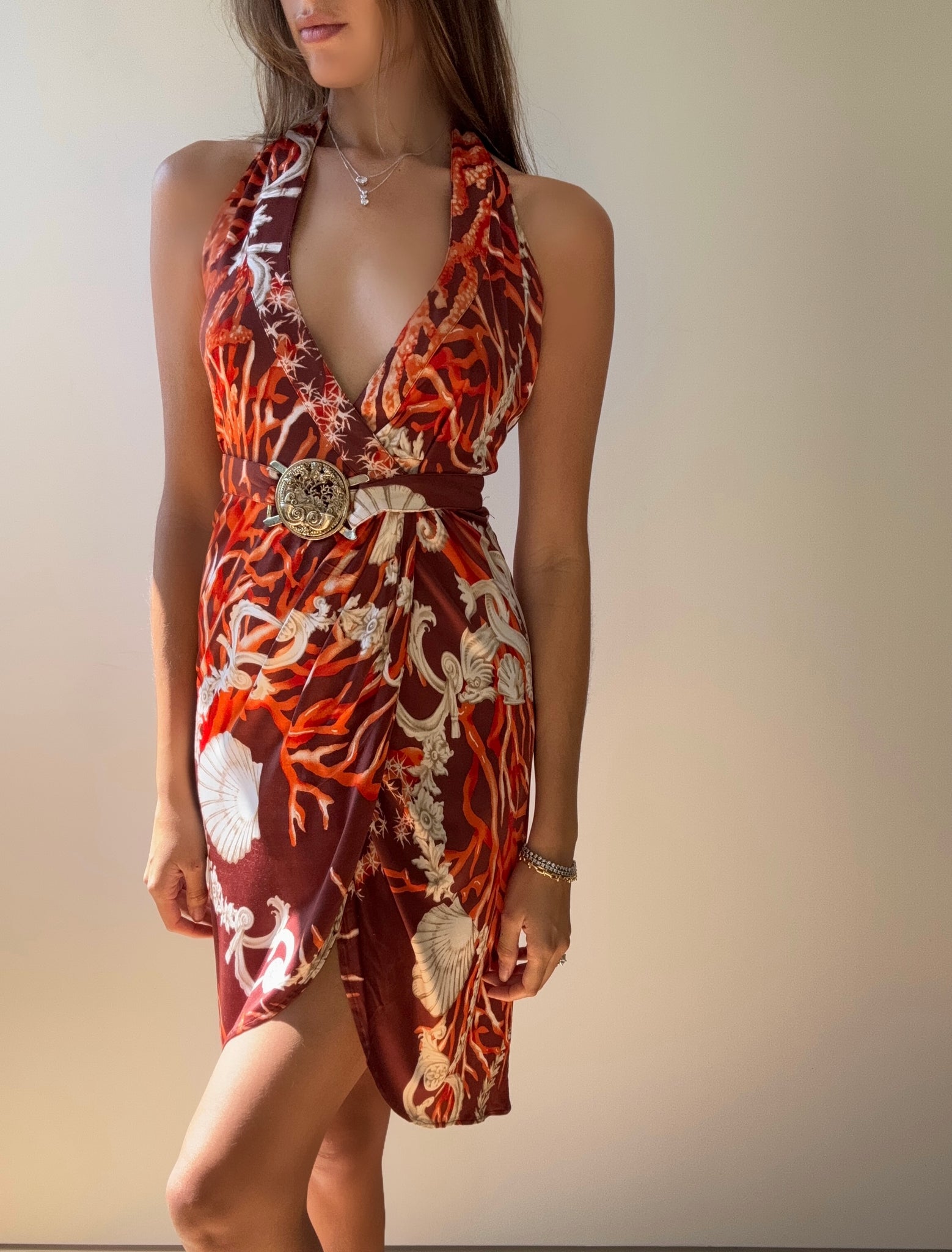 S/S 2005 Versace Runway Look 21 Silk Dress villa amour vintage S/S 2005 Versace Runway Look 21 Silk Dress villa amour vintage