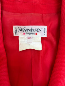 F/W 1993 Yves Saint Laurent Heart Button Runway Blazer