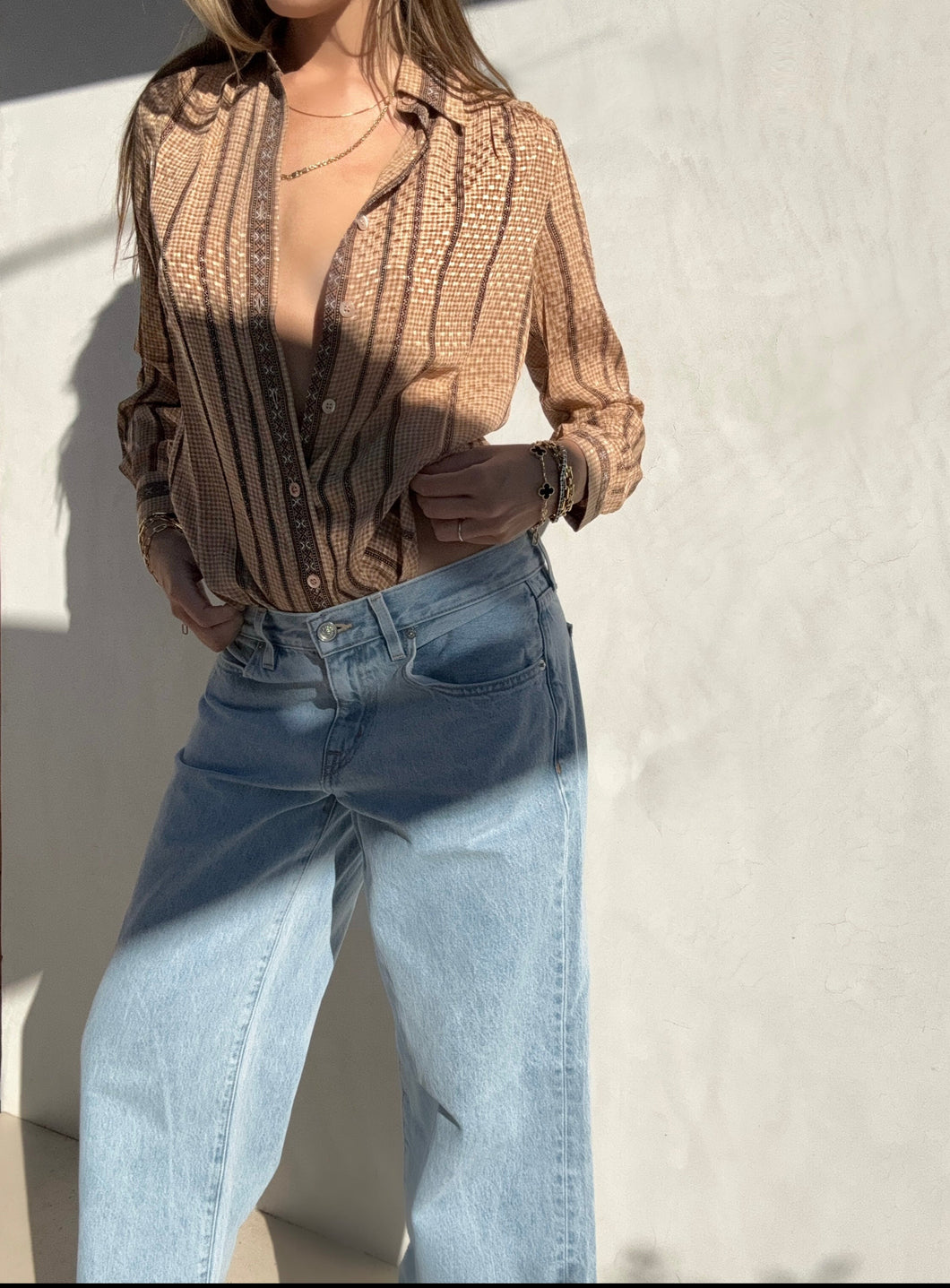 1980s Celine Silk Blouse