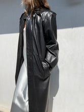 Load image into Gallery viewer, 1980s Yves Saint Laurent Leather Trench Coat
