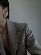 Load image into Gallery viewer, Rare Yves Saint Laurent Large Rhinestone Earrings
