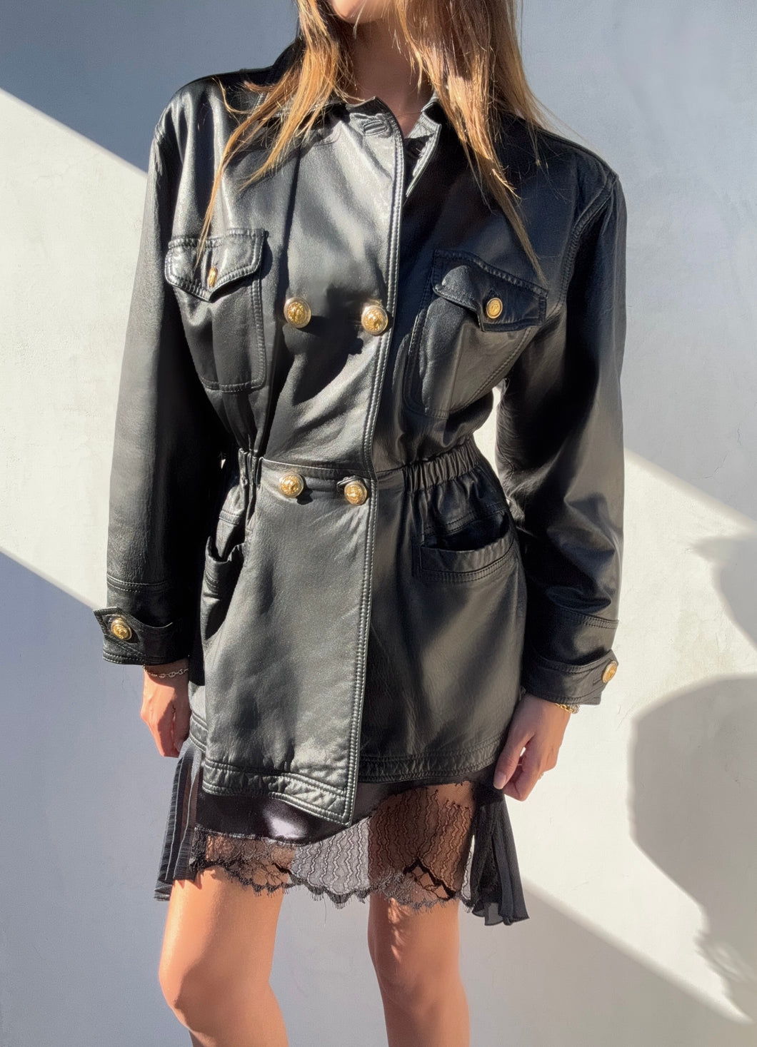 1990s Gianni Versace Leather Jacket