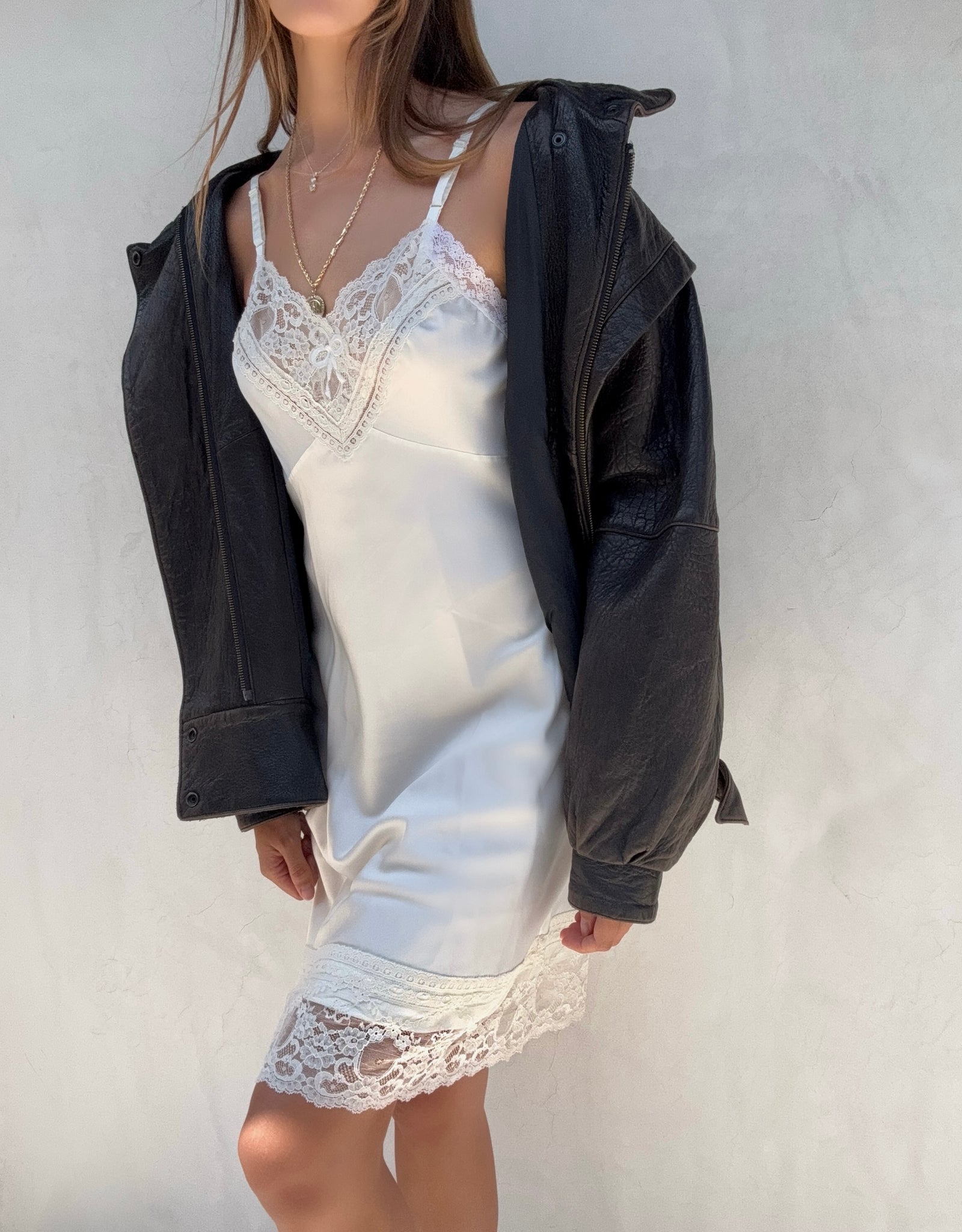 Vintage Dior White Slip Dress – villa amour vintage