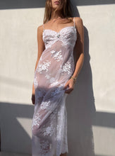 Load image into Gallery viewer, Vintage Luxury Designer 1990&#39;s Lace Sheer Slip Dress
