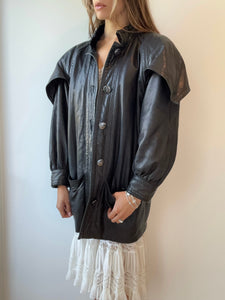 RARE 1980s Yves Saint Laurent Leather Jacket