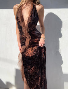 Early 2000s Donna Karan Runway Gown