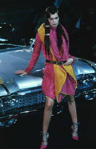 Archive F/W 1998 Christian Dior by John Galliano Floral Lace Skirt Suit