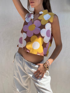 S/S 2002 Celine Floral Runway Cropped Top
