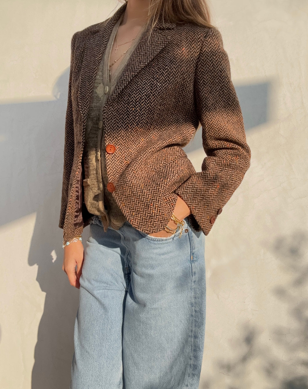 1990's Celine Paris Tweed Blazer