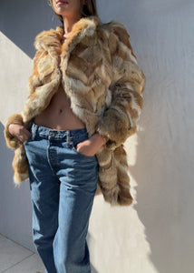 Vintage Fur Mid-Length Coat