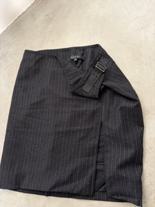 Gucci Tom Ford Pinstripe Mini Skirt
