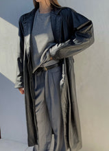Load image into Gallery viewer, Vintage Leather Trench Coat
