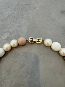 1980s Givenchy Paris Pearl and Crystal Necklace