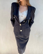 Load image into Gallery viewer, 1990s Valentino Pinstripe Skirt Suit
