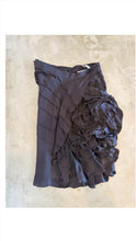 Load image into Gallery viewer, S/S 2003 Yves Saint Laurent by Tom Ford Runway Silk Flower Ruffle Skirt
