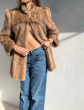 Load image into Gallery viewer, Vintage Light Brown Mid-Length Coat
