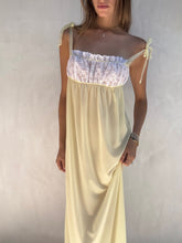 Load image into Gallery viewer, Vintage Milkmaid Yellow Dress
