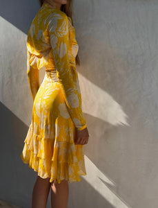 90's Ungaro Fuchsia Silk Dress Set
