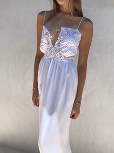 Vintage Romantic White Slip Dress