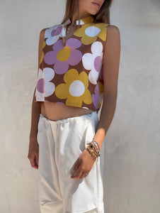S/S 2002 Celine Floral Runway Cropped Top
