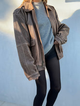 Load image into Gallery viewer, Vintage Distressed Brown Leather Jacket

