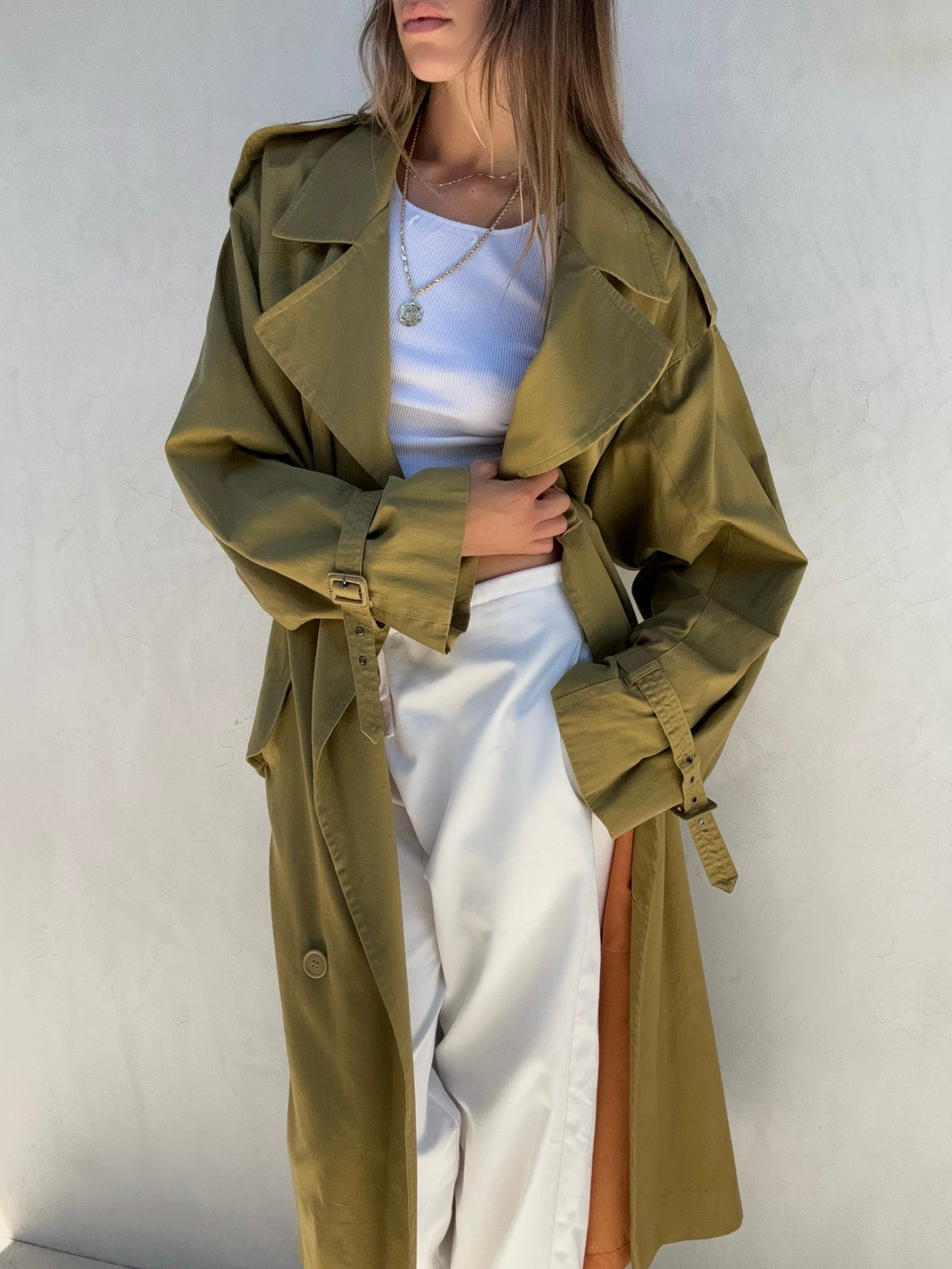 1980s Yves Saint Laurent Trench Coat – villa amour vintage