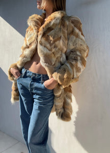 Vintage Fur Mid-Length Coat